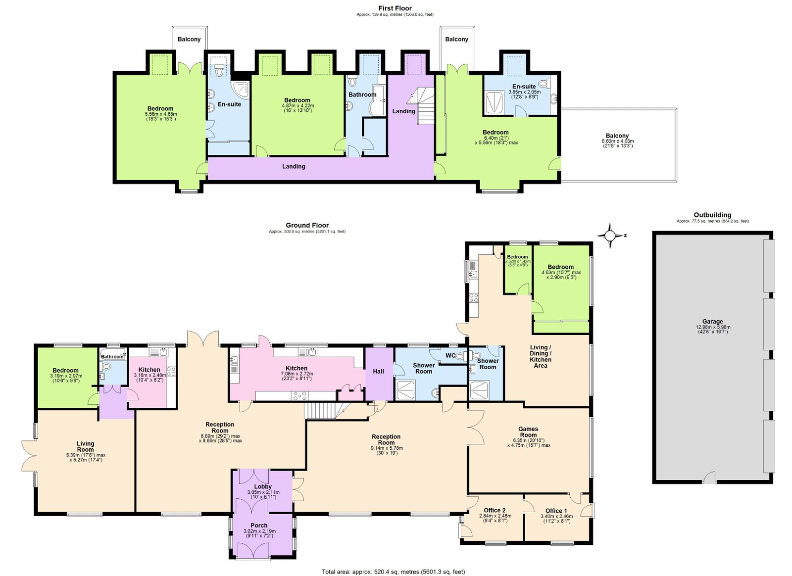 Floorplans For A Residential Property With An Attached Business in Flimwell