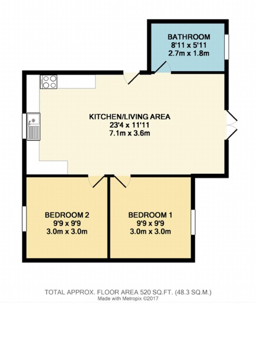 Floorplans For Detached Two Bedroom Bungalow In Hawkhurst