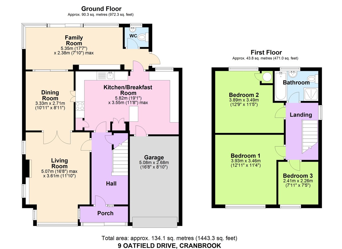 Floorplans For Ideal Location to Cranbrook High Street