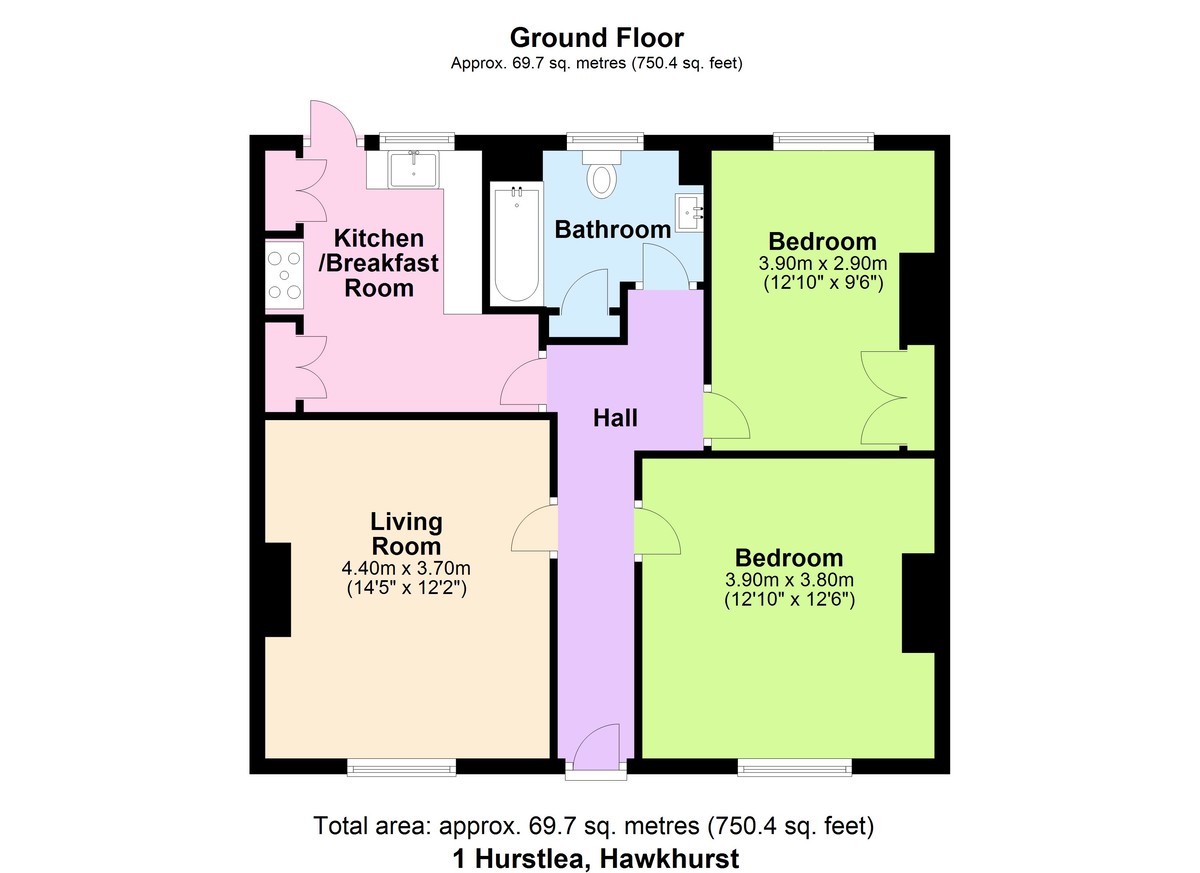 Floorplans For Level Walking Distance to Hawkhurst Shops