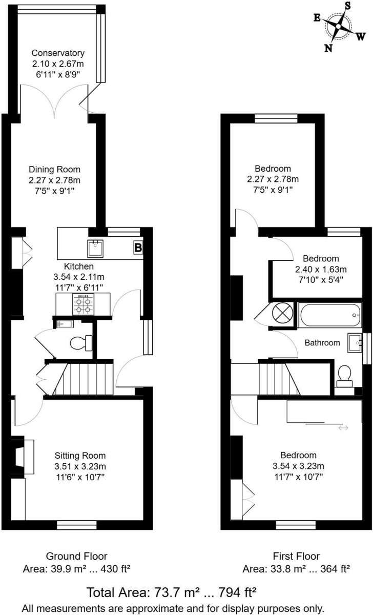 Floorplans For Three Bedroom Family Home In Tunbridge Wells