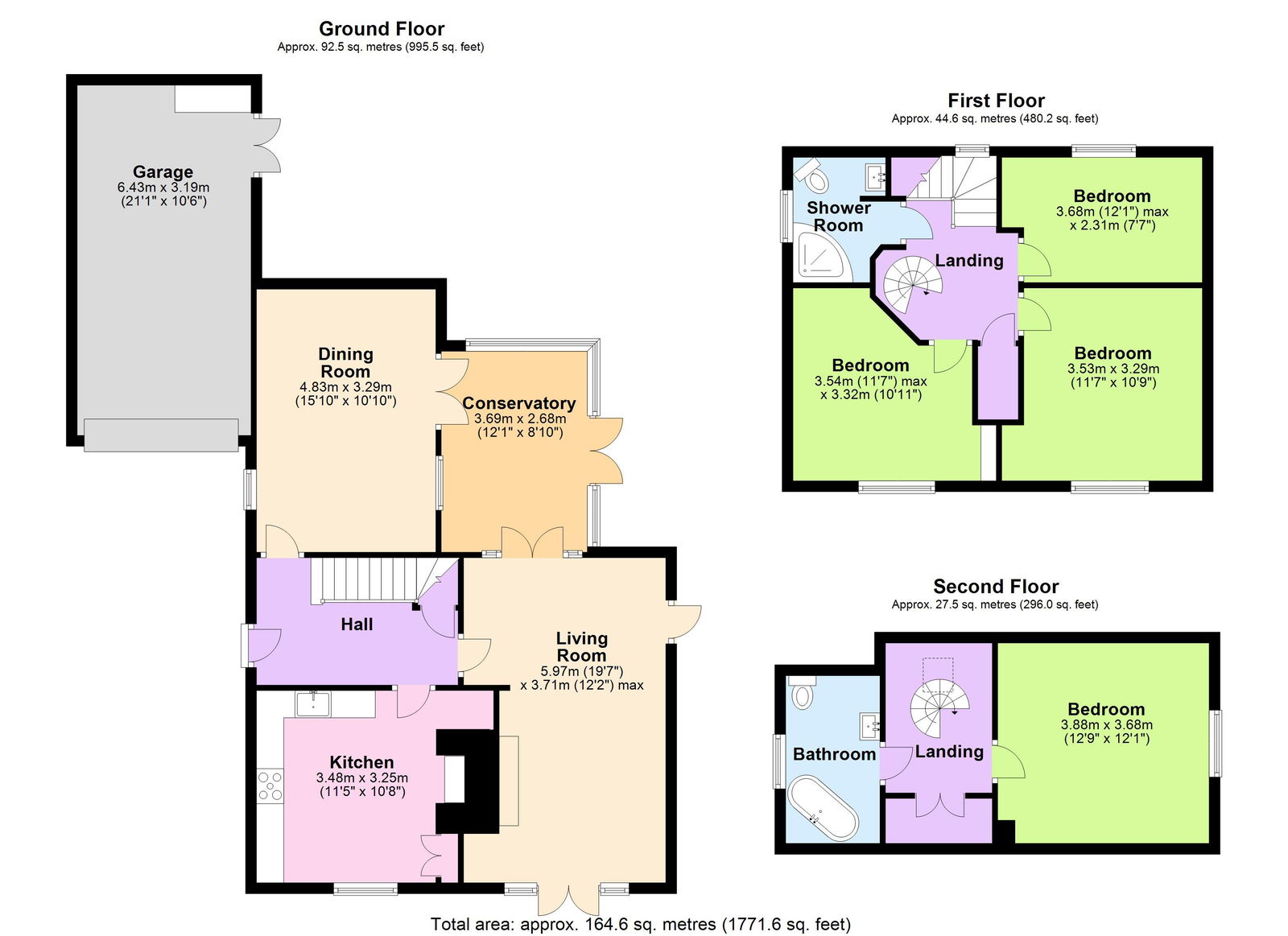 Floorplans For Rural Location in Three Leg Cross Ticehurst