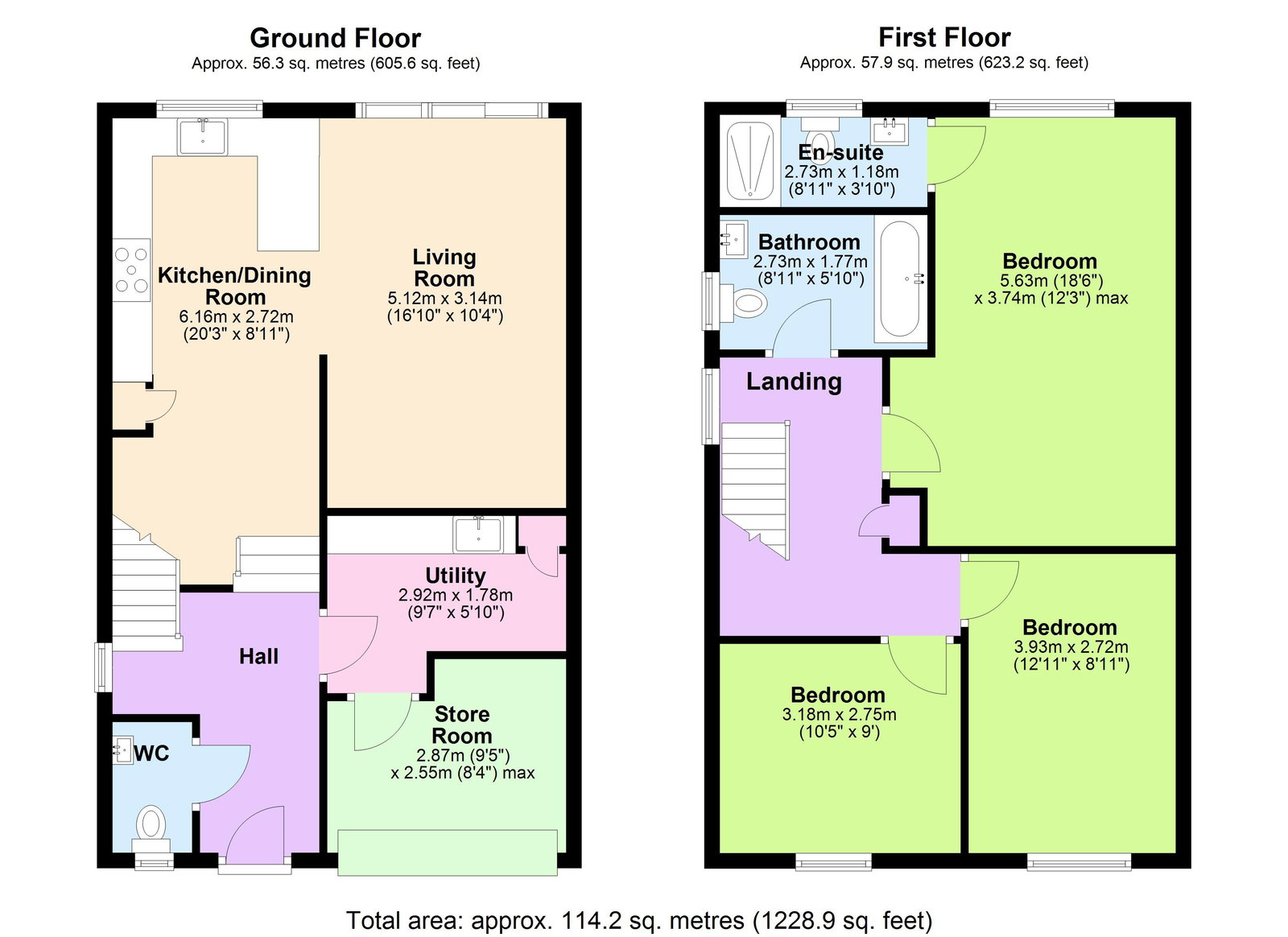 Floorplans For No Onward Chain New Build in Hartley