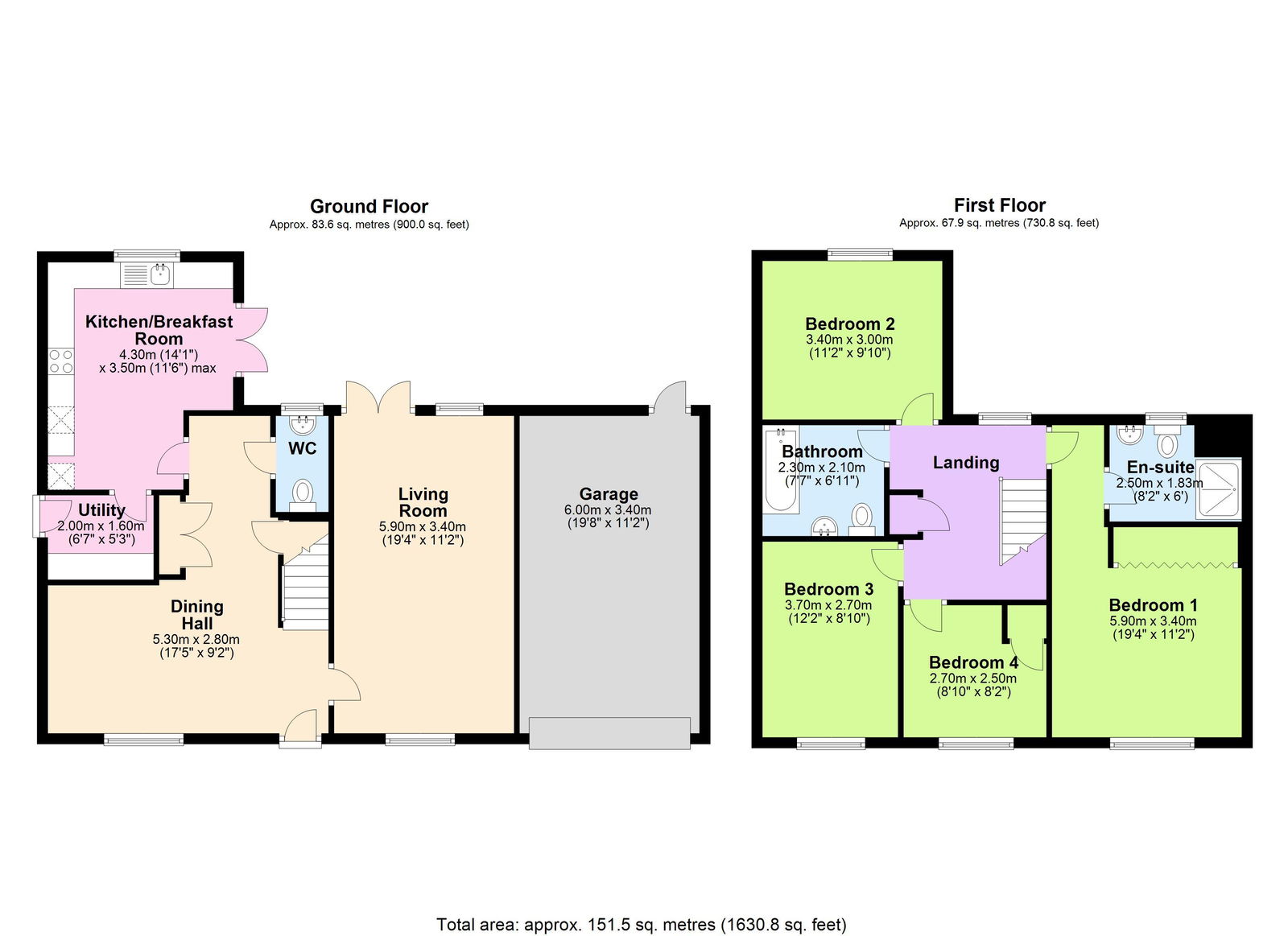 Floorplans For A Stylish Four Bedroom House In Hawkhurst