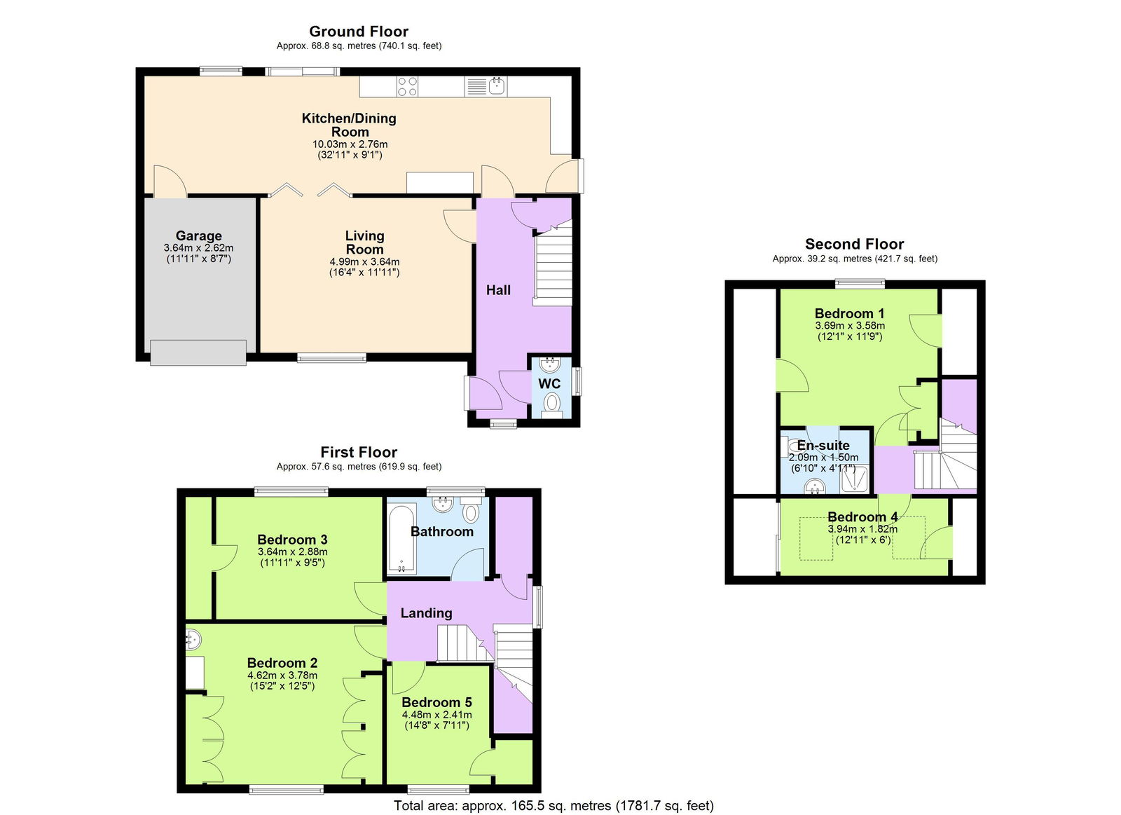 Floorplans For 1.4 Miles From Etchingham Train Station in Hurst Green