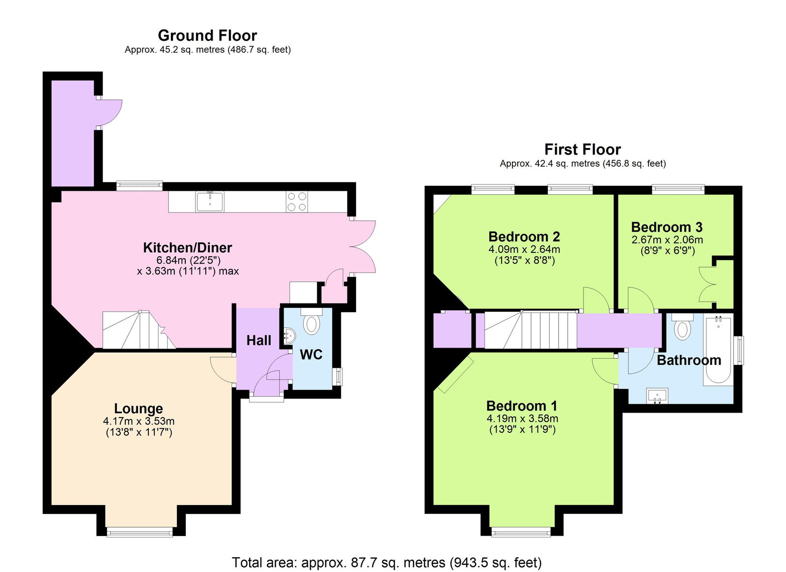 Floorplans For Situated on The Hawkhurst Moor