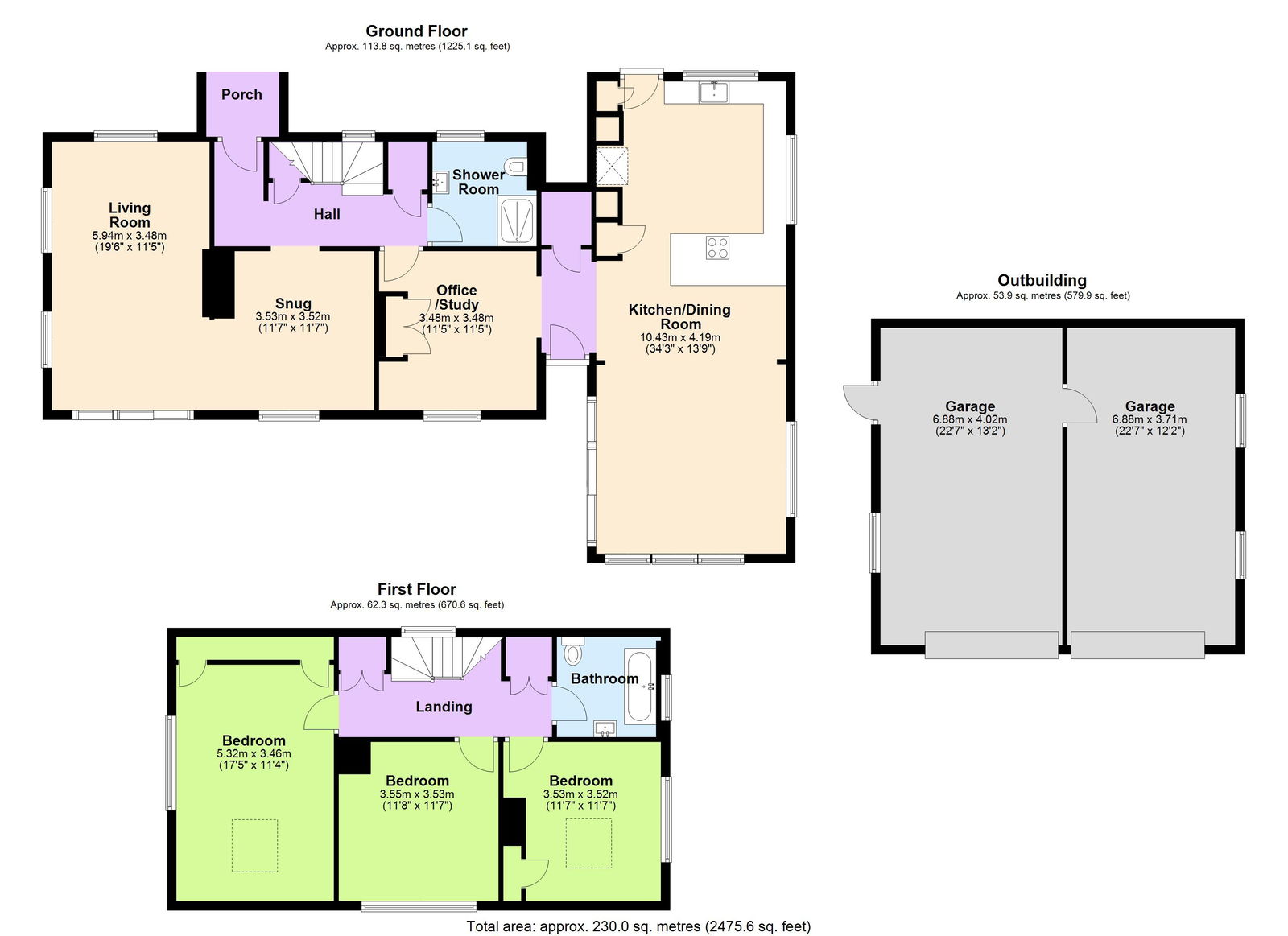 Floorplans For With Elevated Countryside Views in Goudhurst