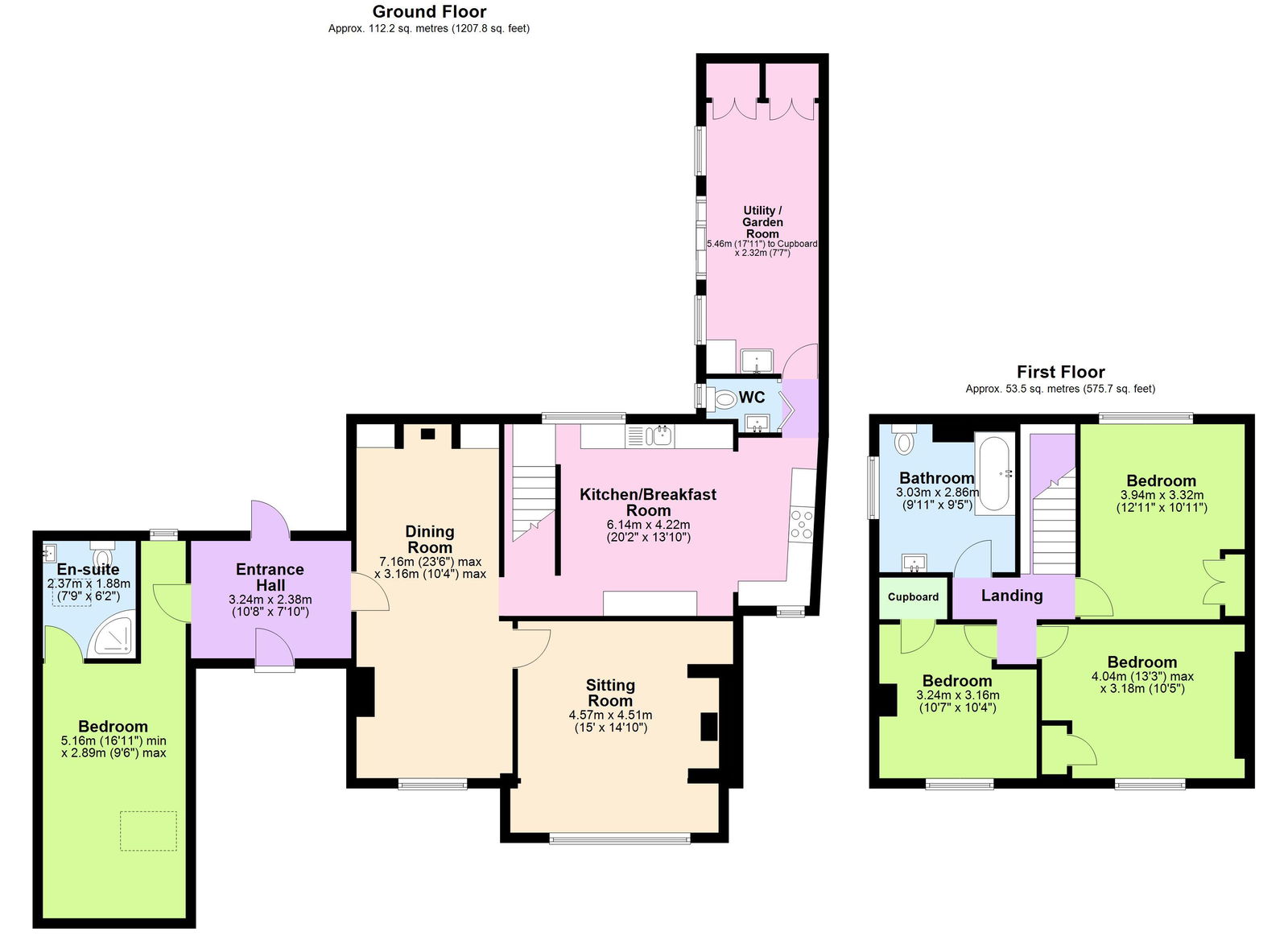 Floorplans For Back Road, Sandhurst, Kent