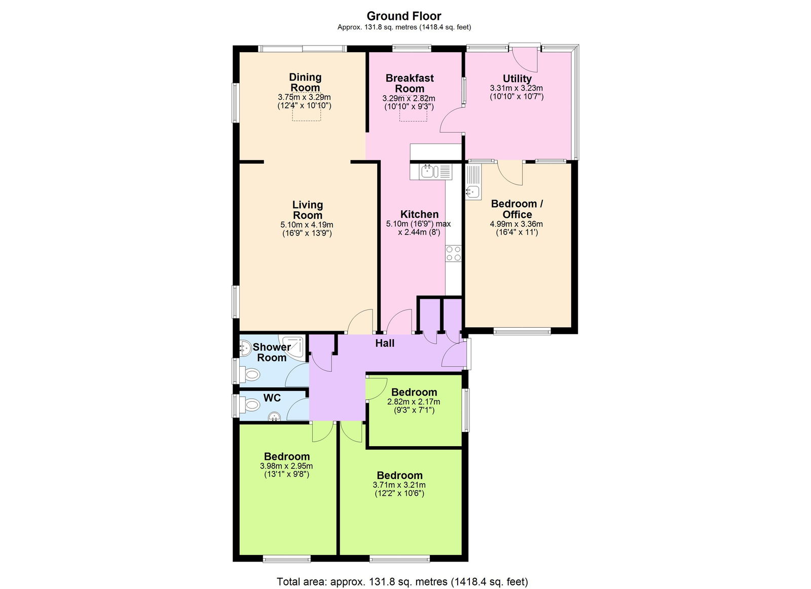 Floorplans For 1.2 Miles From Etchingham Mainline Station in Hurst Green