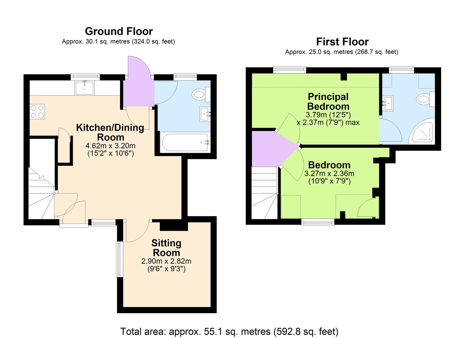 Floorplans For Available With No Onward Chain in Goudhurst