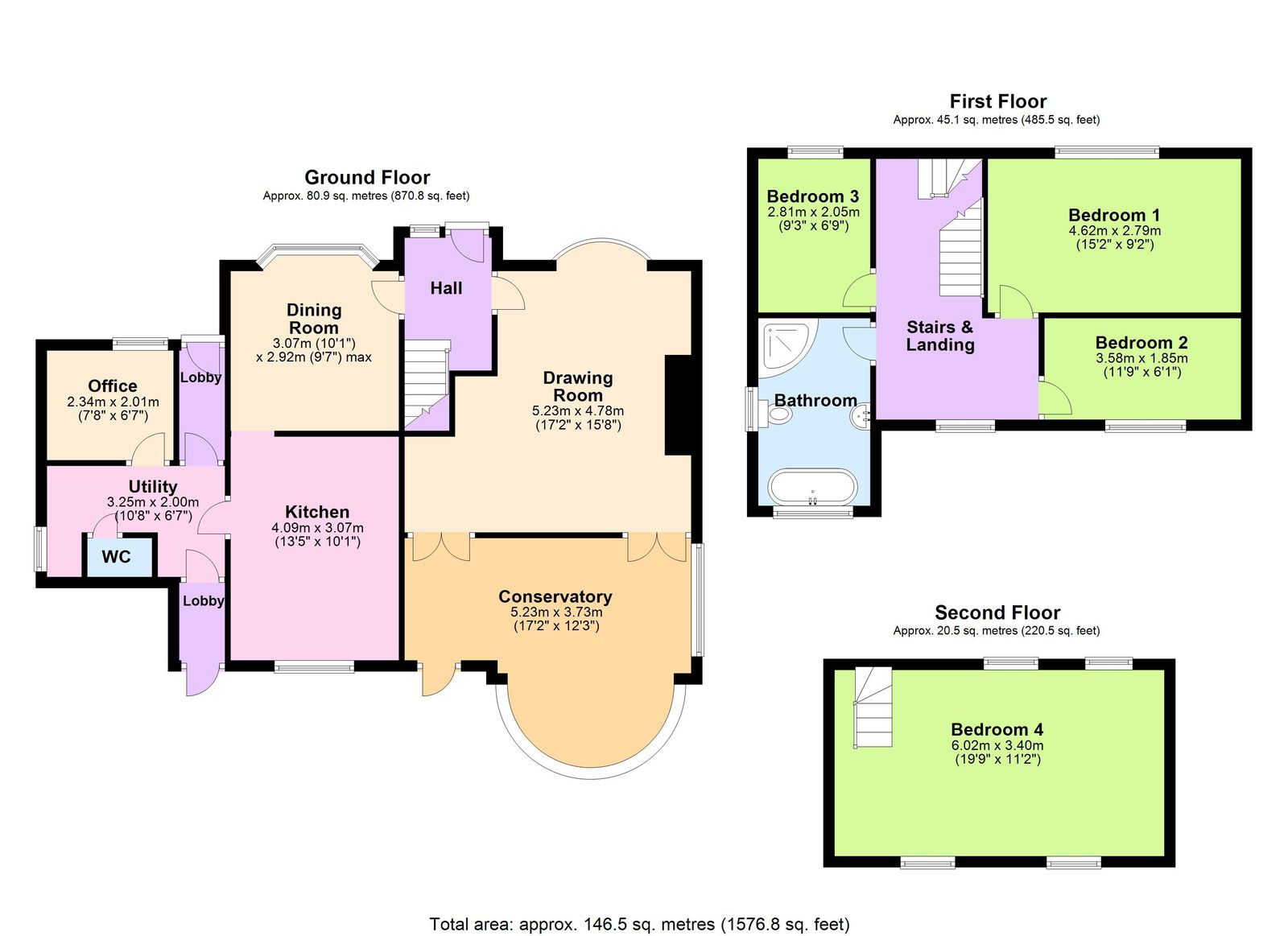 Floorplans For Beautiful Country Views Towards Bedgebury In Flimwell