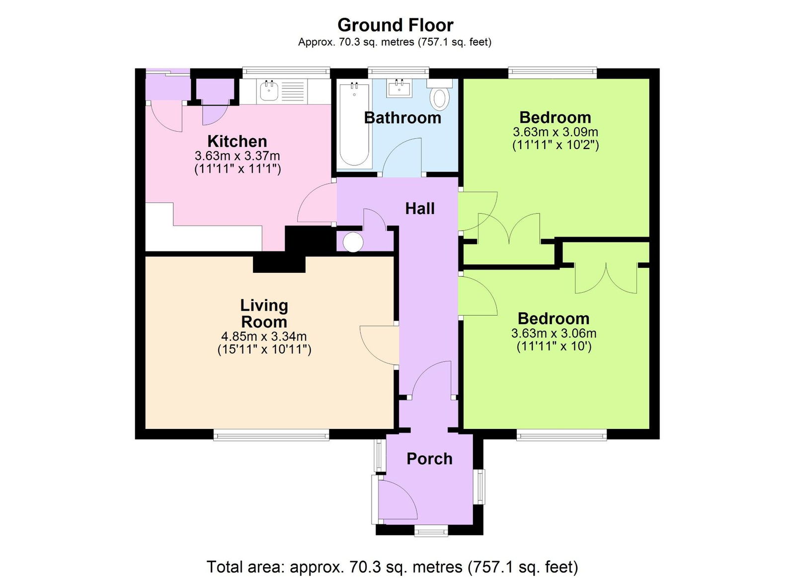 Floorplans For No Onward Chain in Sissinghurst