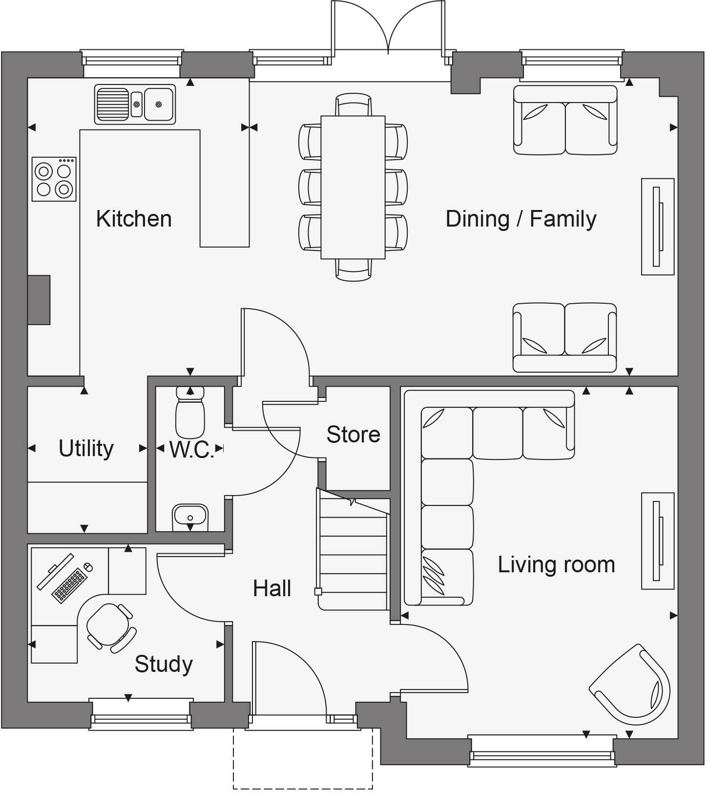 Floorplans For New Build Within Walking Distance Of Hawkhurst Colonnade
