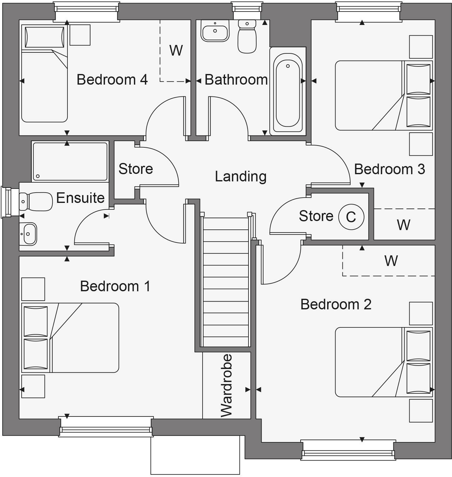 Floorplans For New Build Within Walking Distance Of Hawkhurst Colonnade