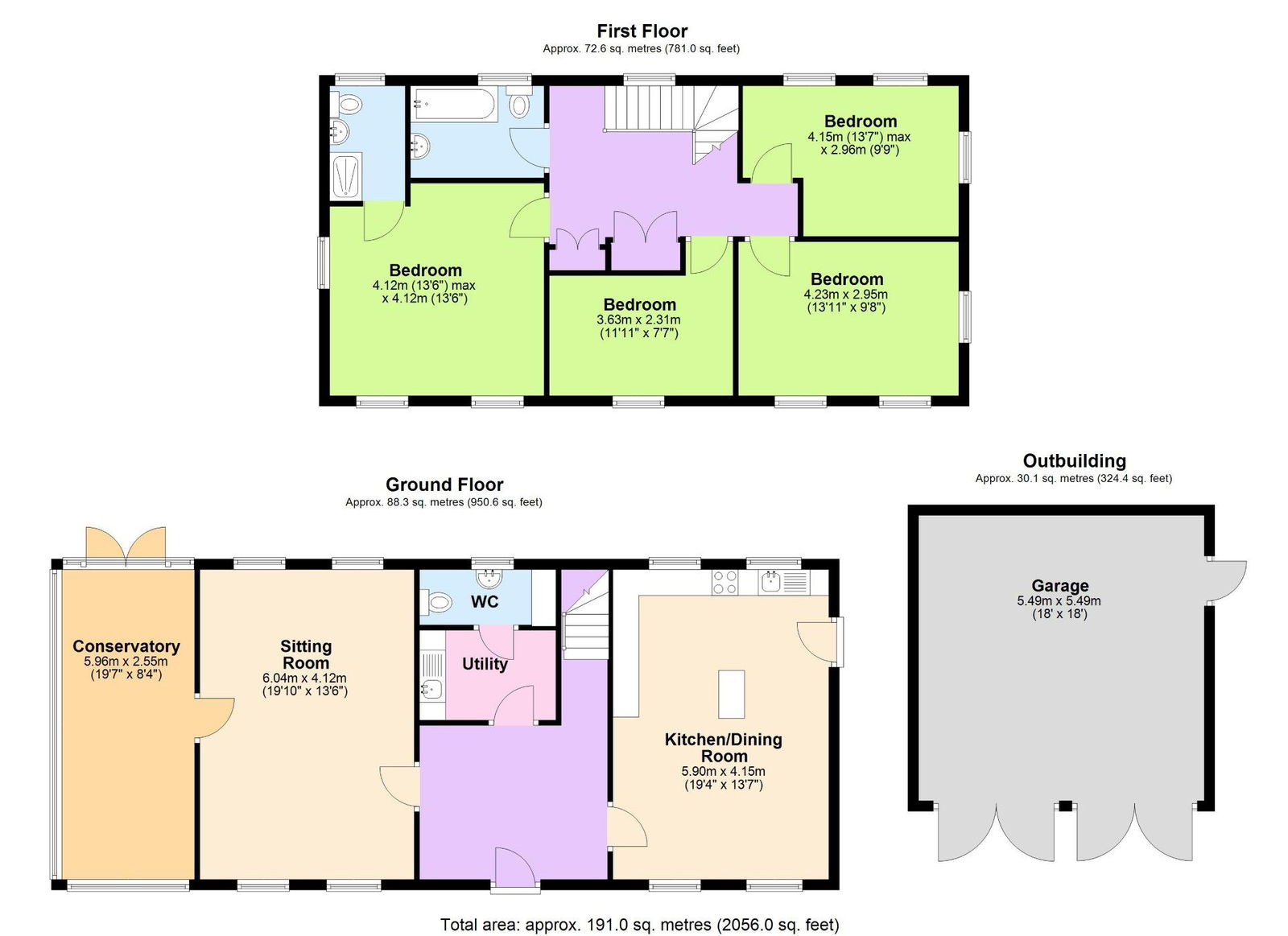 Floorplans For Garden With Countryside Views In Wallcrouch