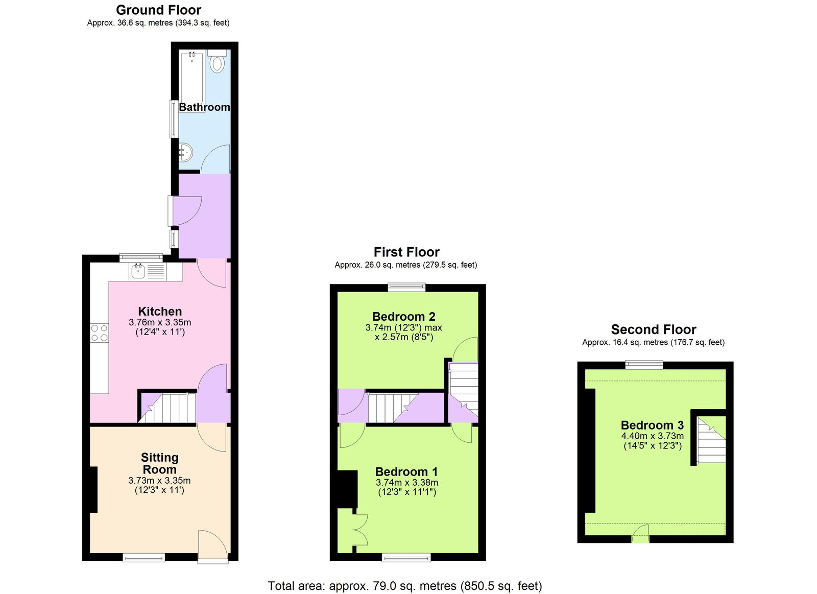 Floorplans For Available With No Onward Chain in Hawkhurst