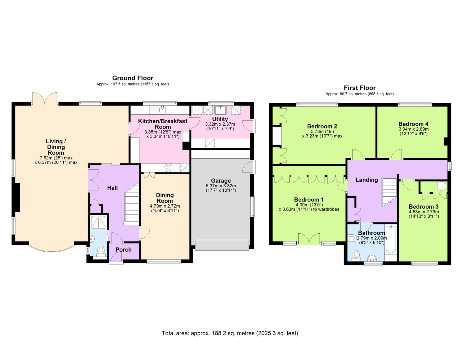 Floorplans For Burgh Hill, Etchingham