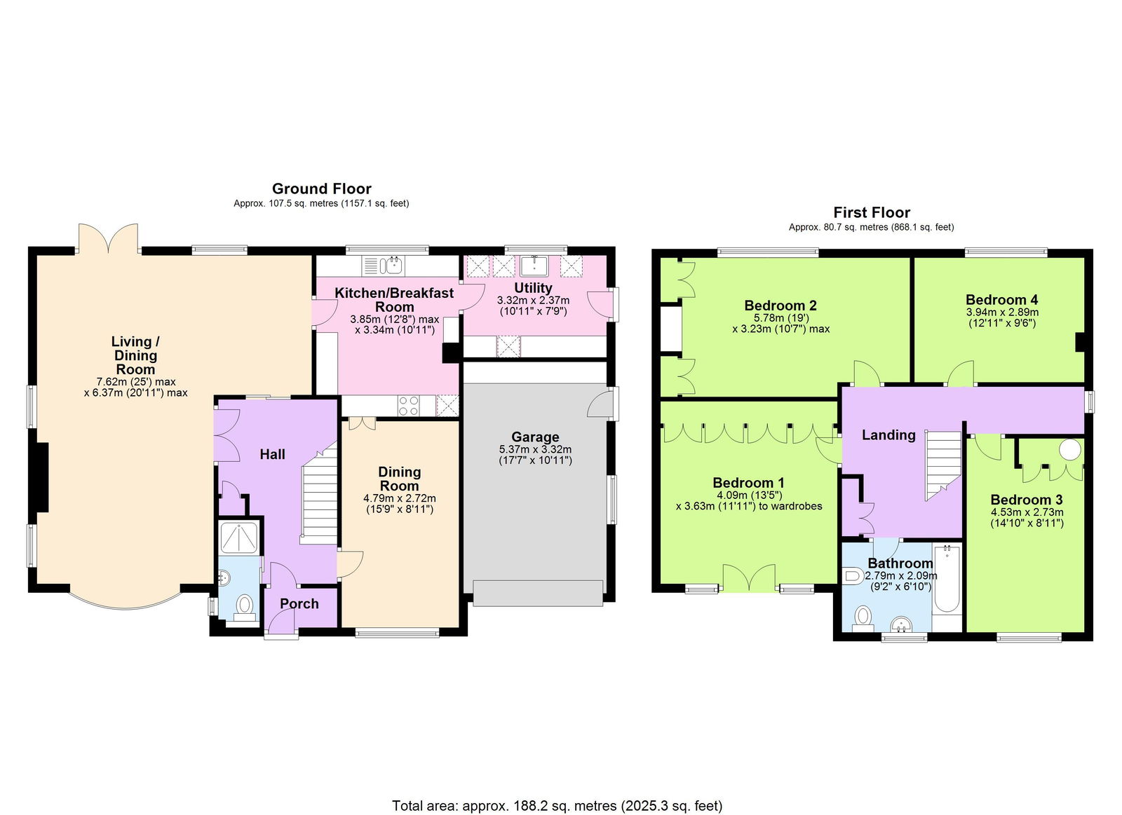 Floorplans For Burgh Hill, Etchingham
