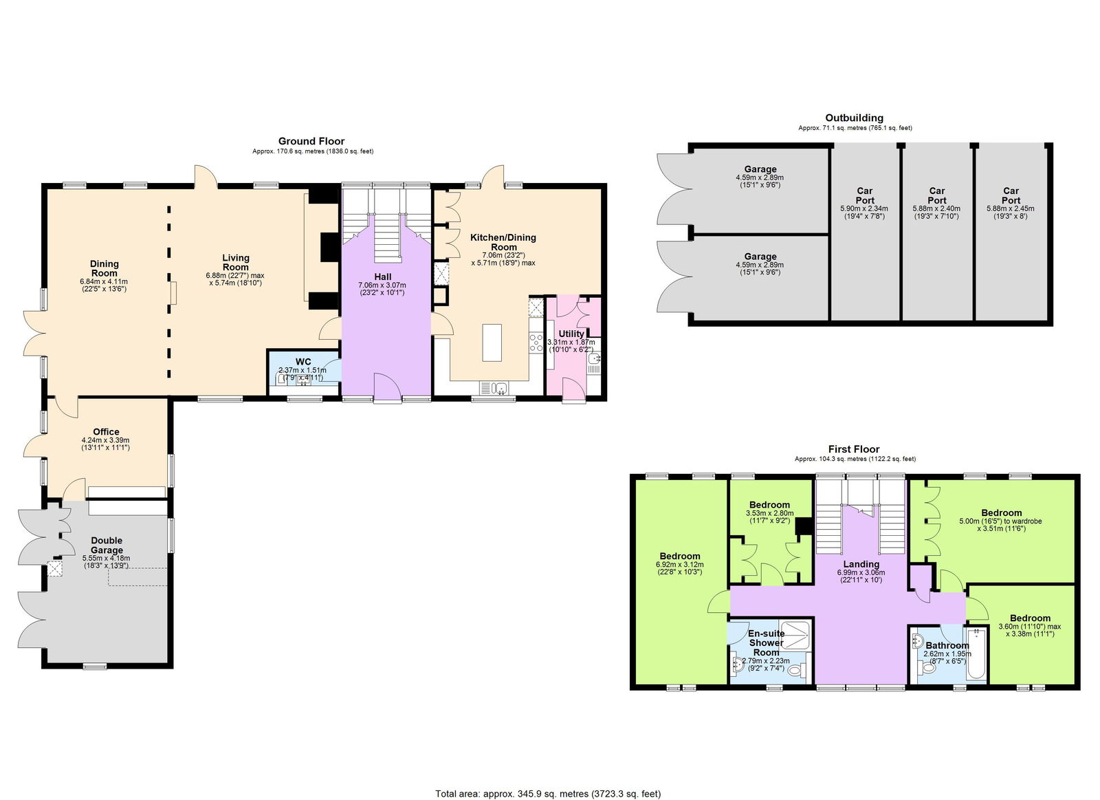 Floorplans For A 17th Century Barn Conversion In Sissinghurst