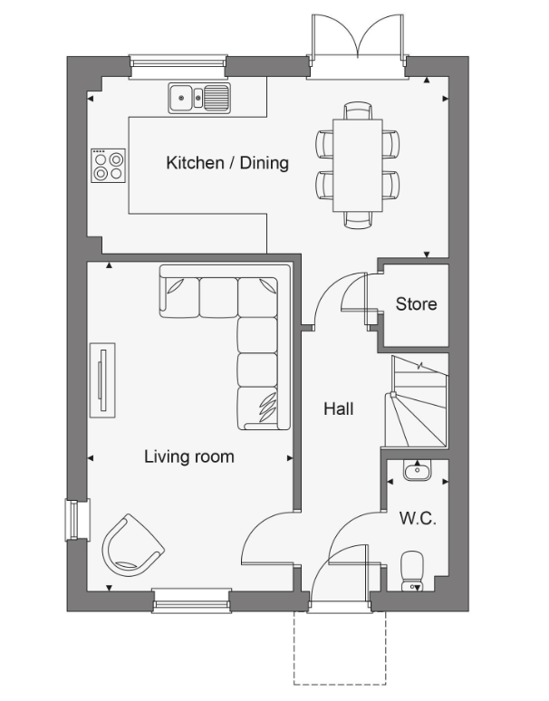 Floorplans For New Build Within Easy Reach of Hawkhurst Colonnade