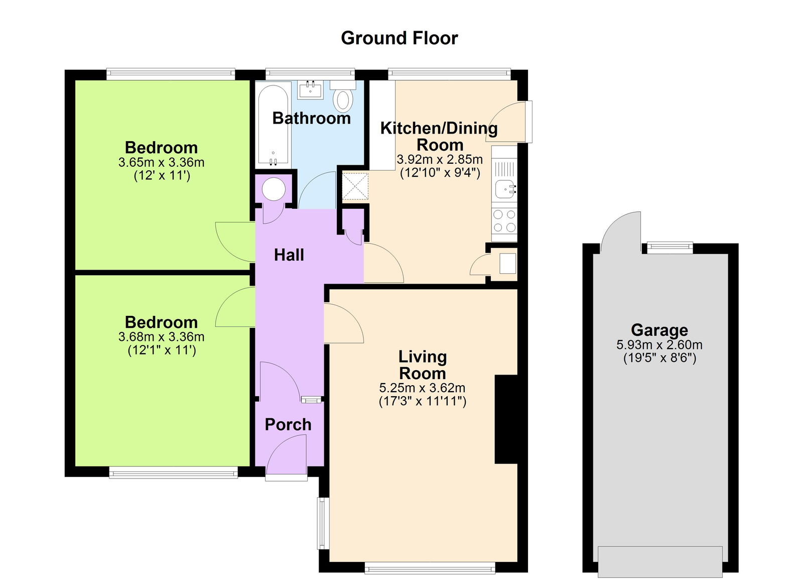 Floorplans For Available With No Onward Chain in Burwash