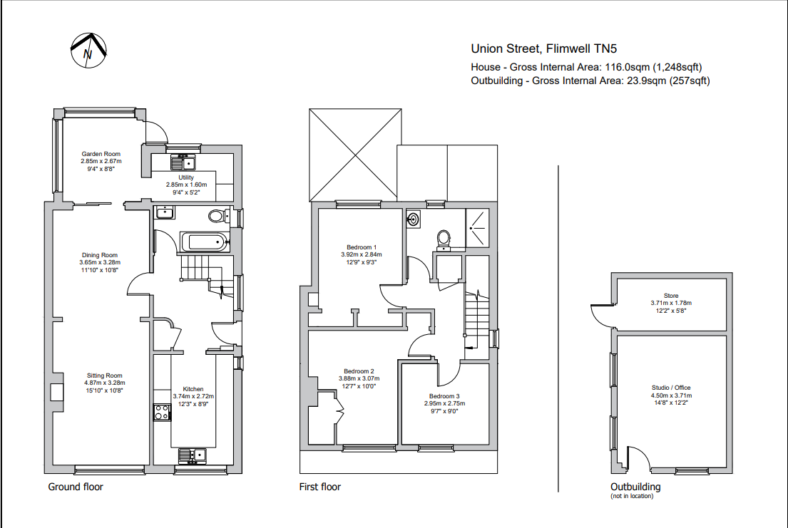 Floorplans For With a Fully Equipped Home Office in Flimwell