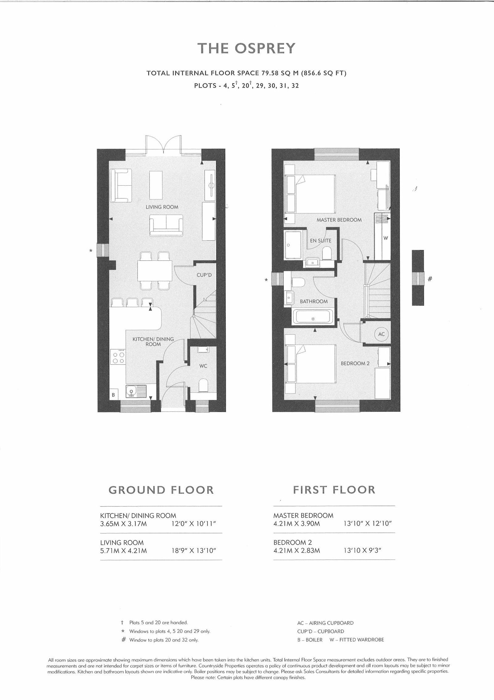 Floorplans For Herschel Place, Hawkhurst