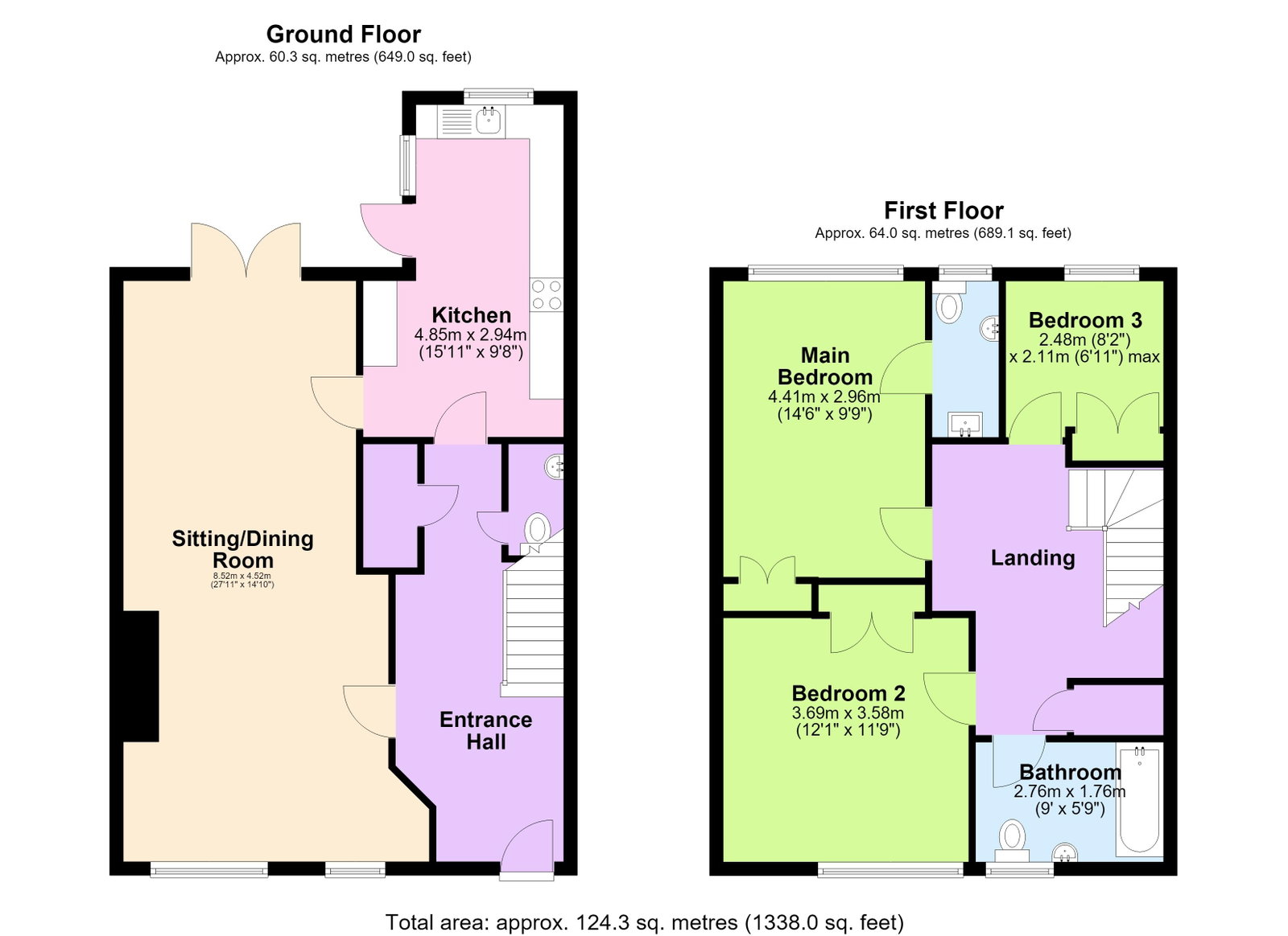 Floorplans For Rye Road, Hawkhurst