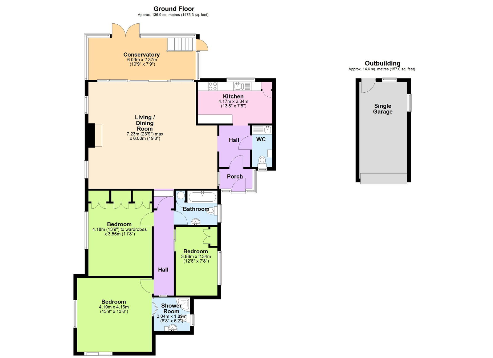 Floorplans For Copthall Avenue, Hawkhurst