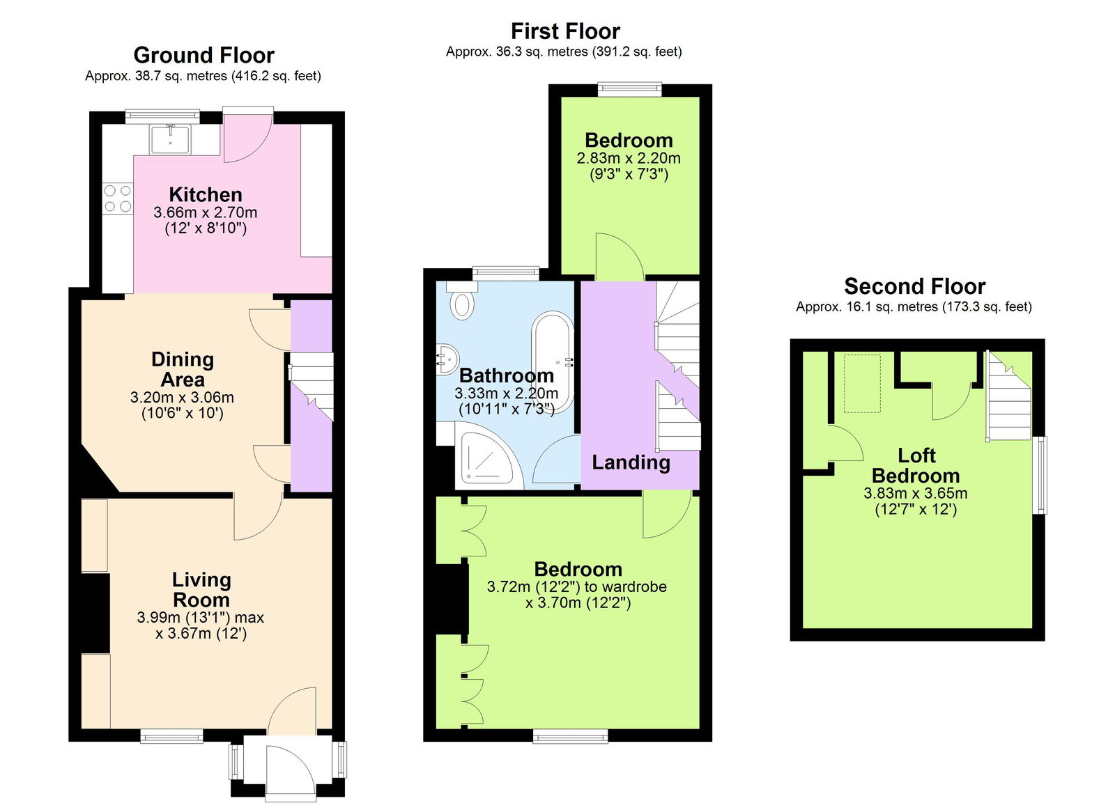Floorplans For Goudhurst Road, Marden