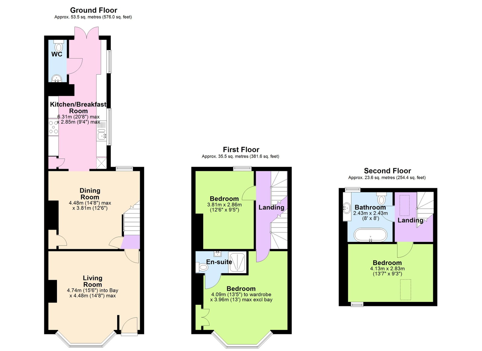 Floorplans For Cranbrook Road, Hawkhurst