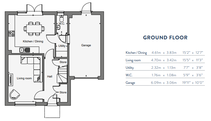 Floorplans For Westfield Drive, Hawkhurst