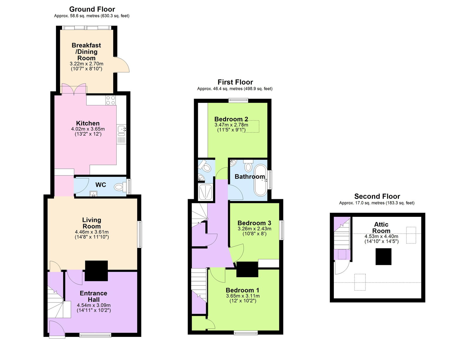 Floorplans For Rolvenden Road, Benenden