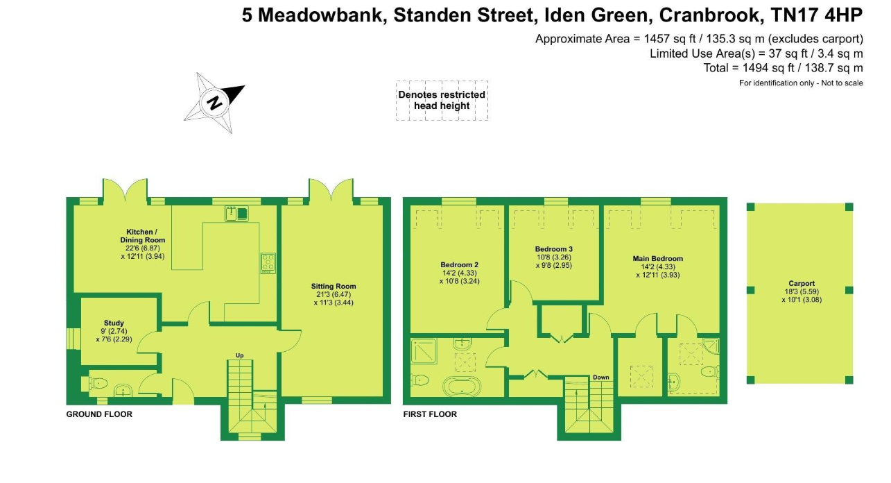 Floorplans For Standen Street, Iden Green