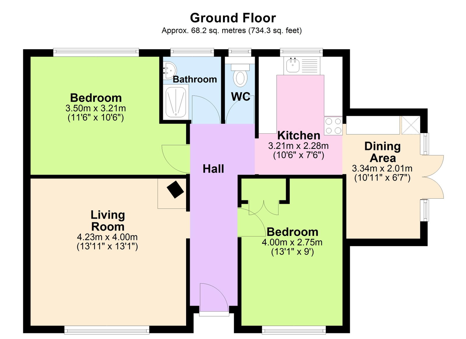 Floorplans For Beechwood Close, Burwash