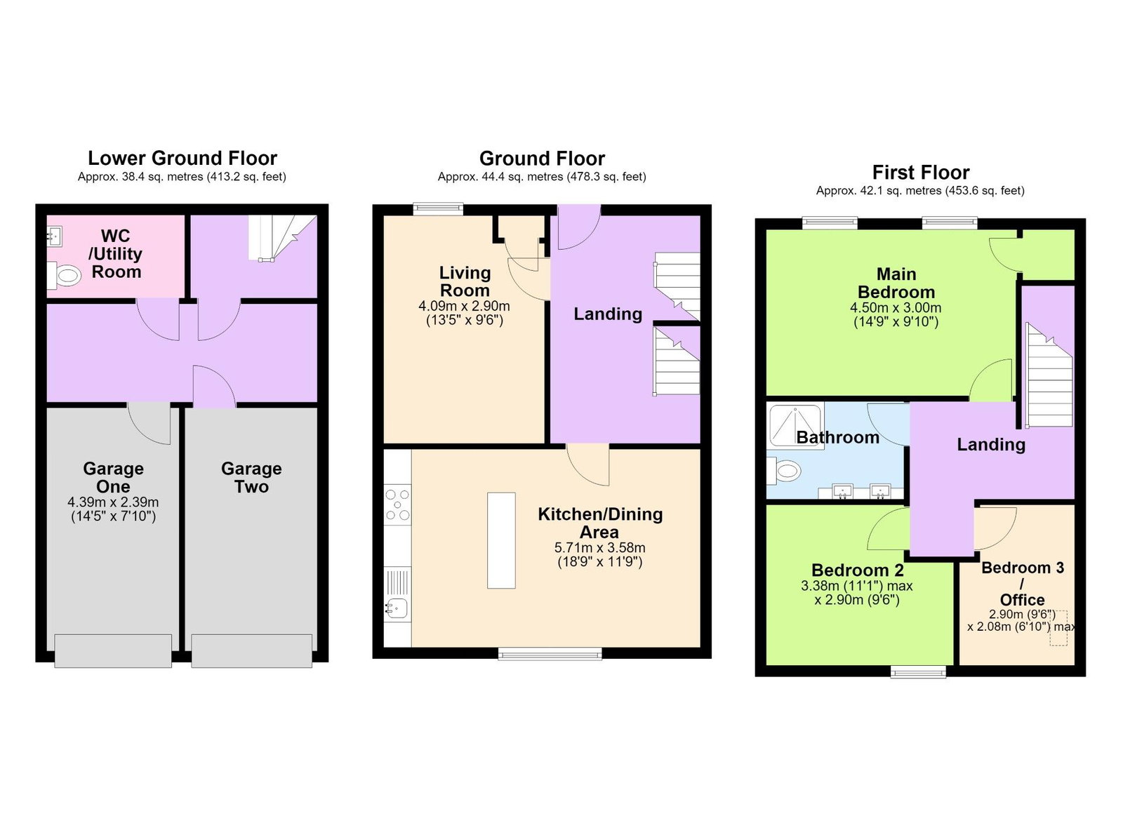Floorplans For Highgate Mews, Hawkhurst