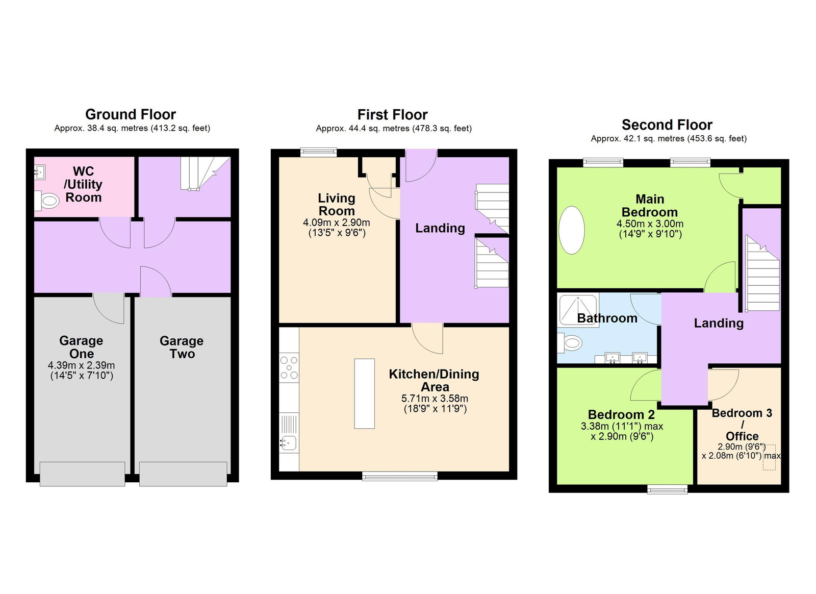 Floorplans For Highgate Mews, Hawkhurst