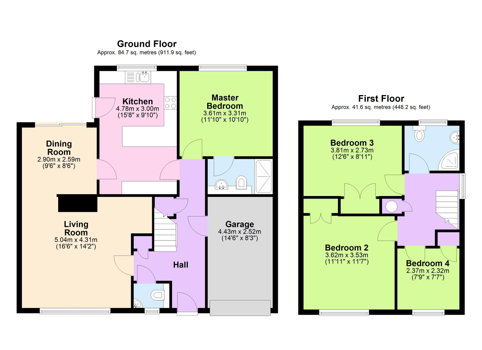 Floorplans For Surrenden Road, Staplehurst