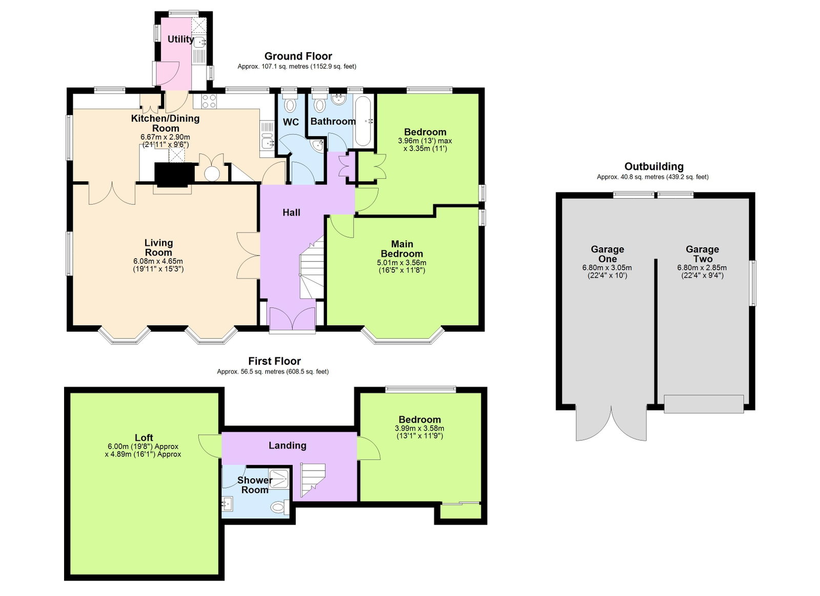Floorplans For Burgh Hill, Etchingham