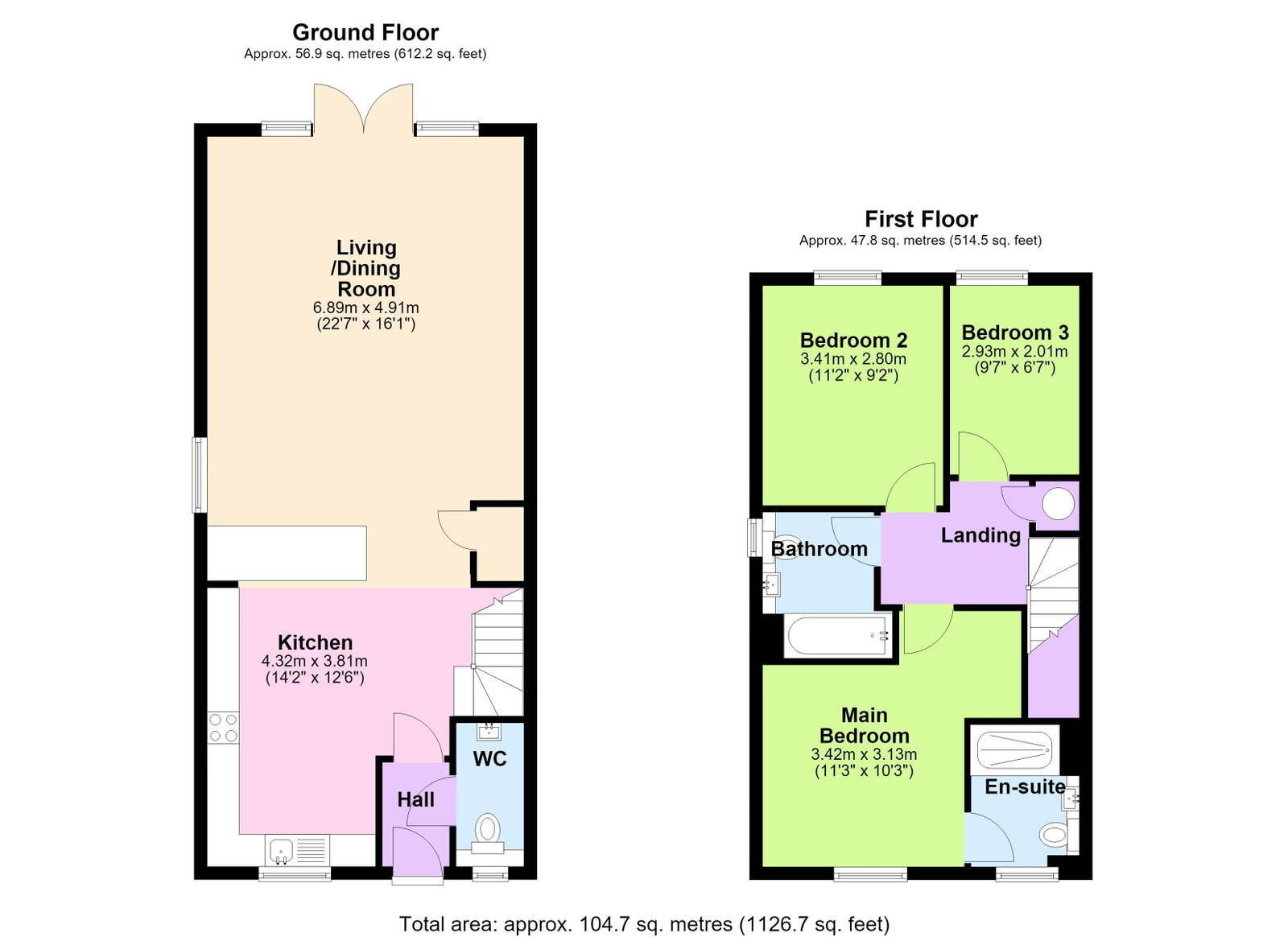 Floorplans For Bramling Gardens, Sissinghurst