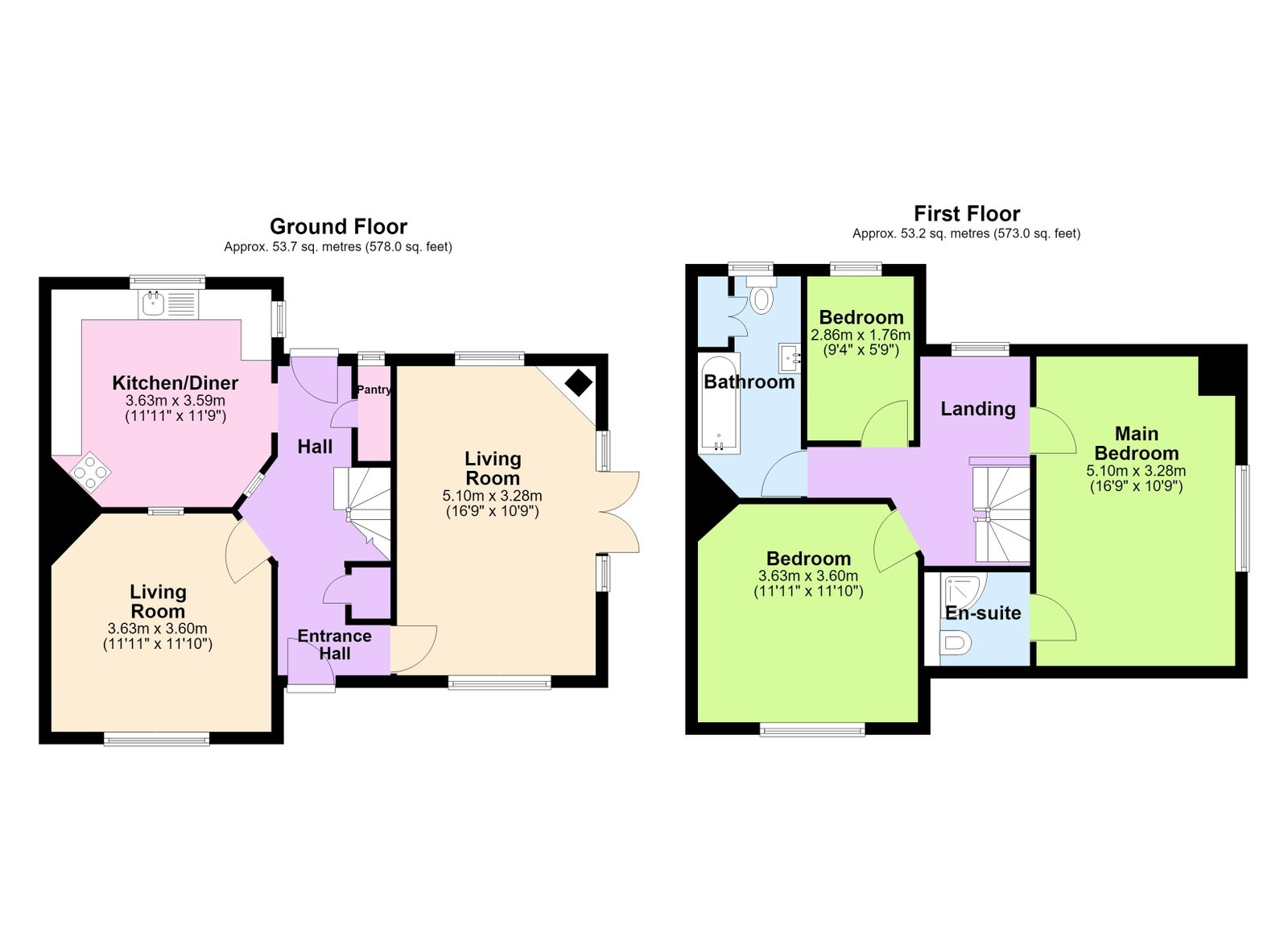 Floorplans For Stream Lane, Hawkhurst