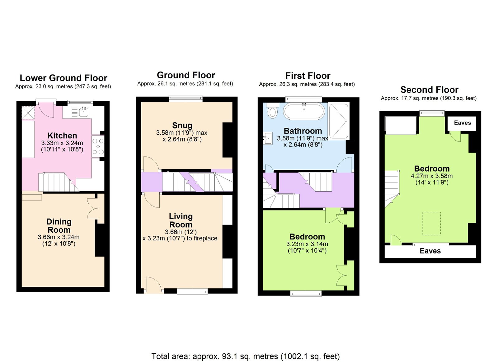 Floorplans For A Characterful Two Bedroom Cottage in Hawkhurst