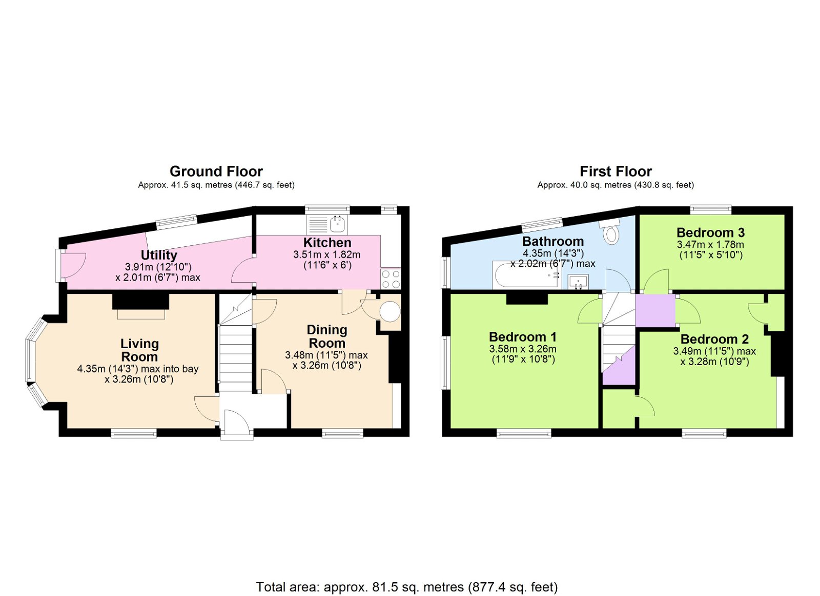 Floorplans For Available with No Chain in Hawkhurst