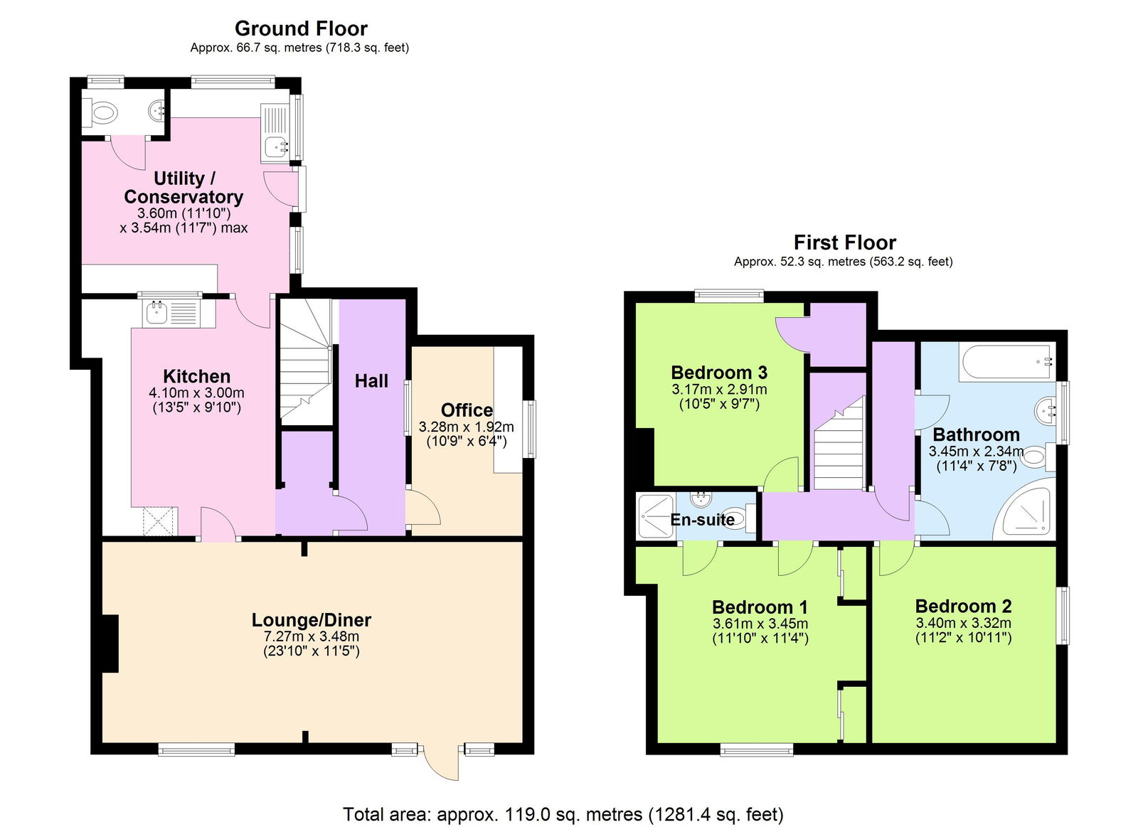 Floorplans For The Mount, Flimwell