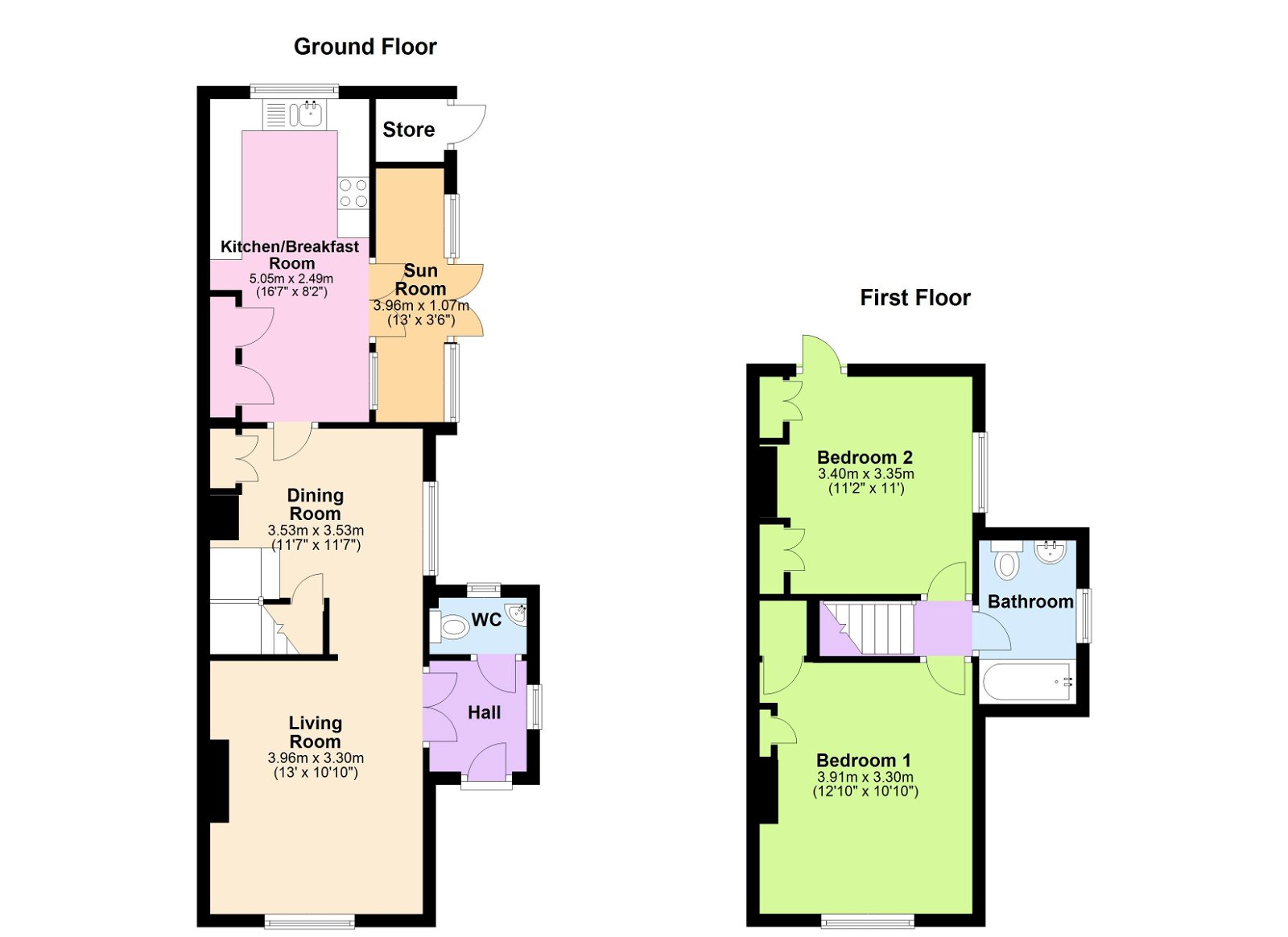 Floorplans For Available With No Onward Chain In Kilndown