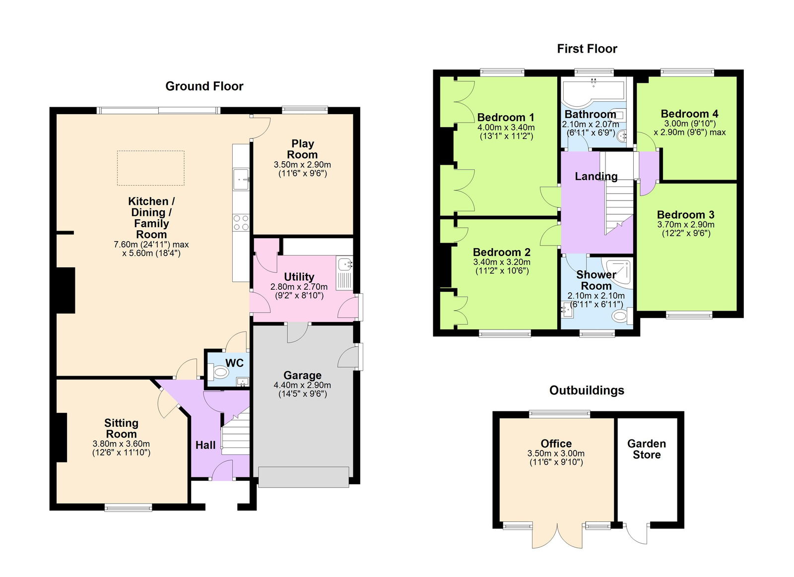 Floorplans For Available with No Onward Chain in Sandhurst