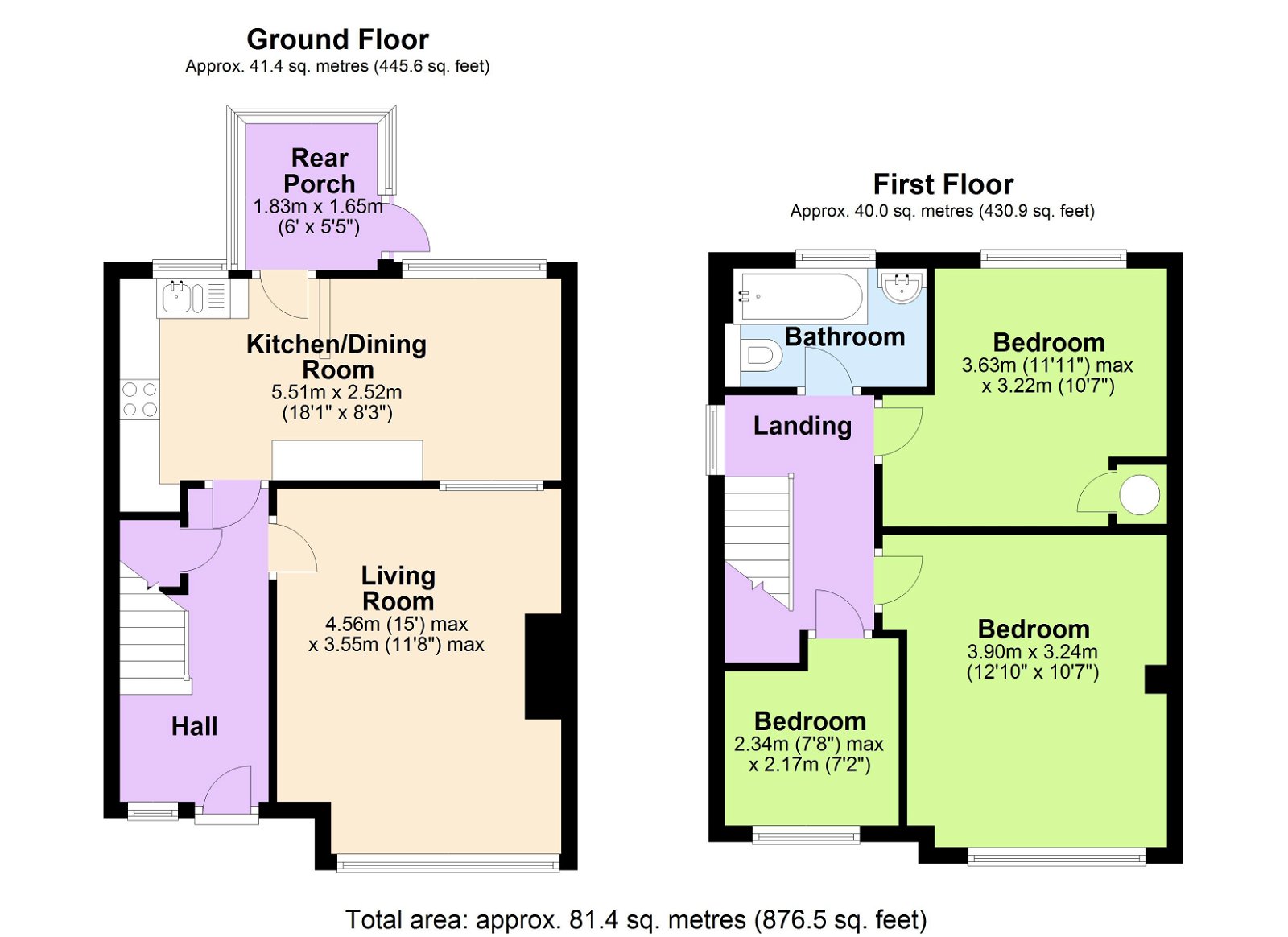 Floorplans For Available With No Onward Chain in Cranbrook