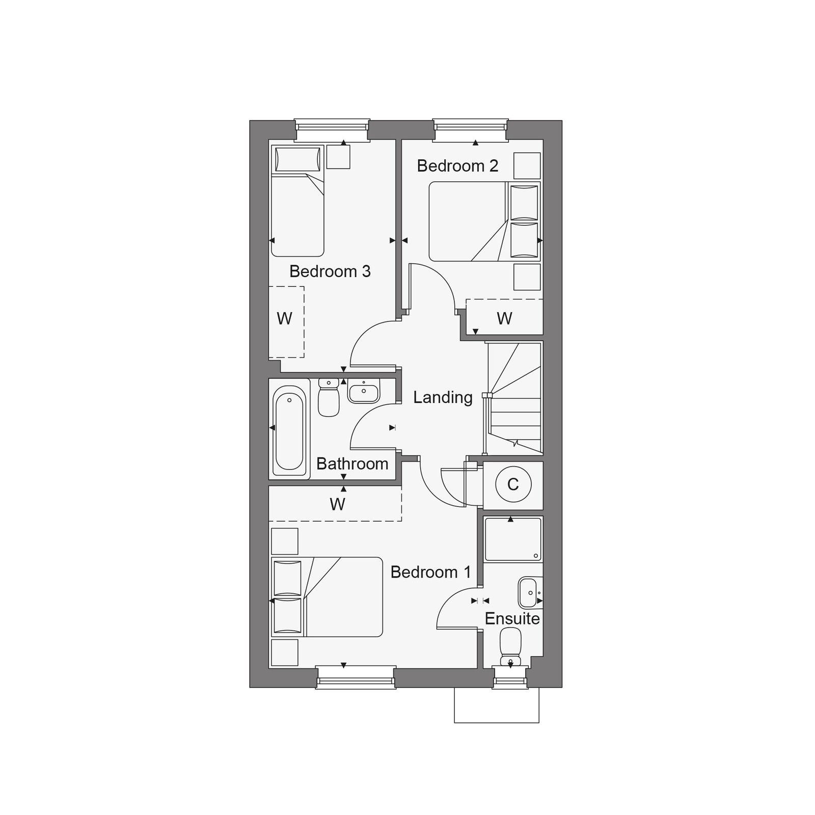 Floorplans For Within A New Development in Hawkhurst