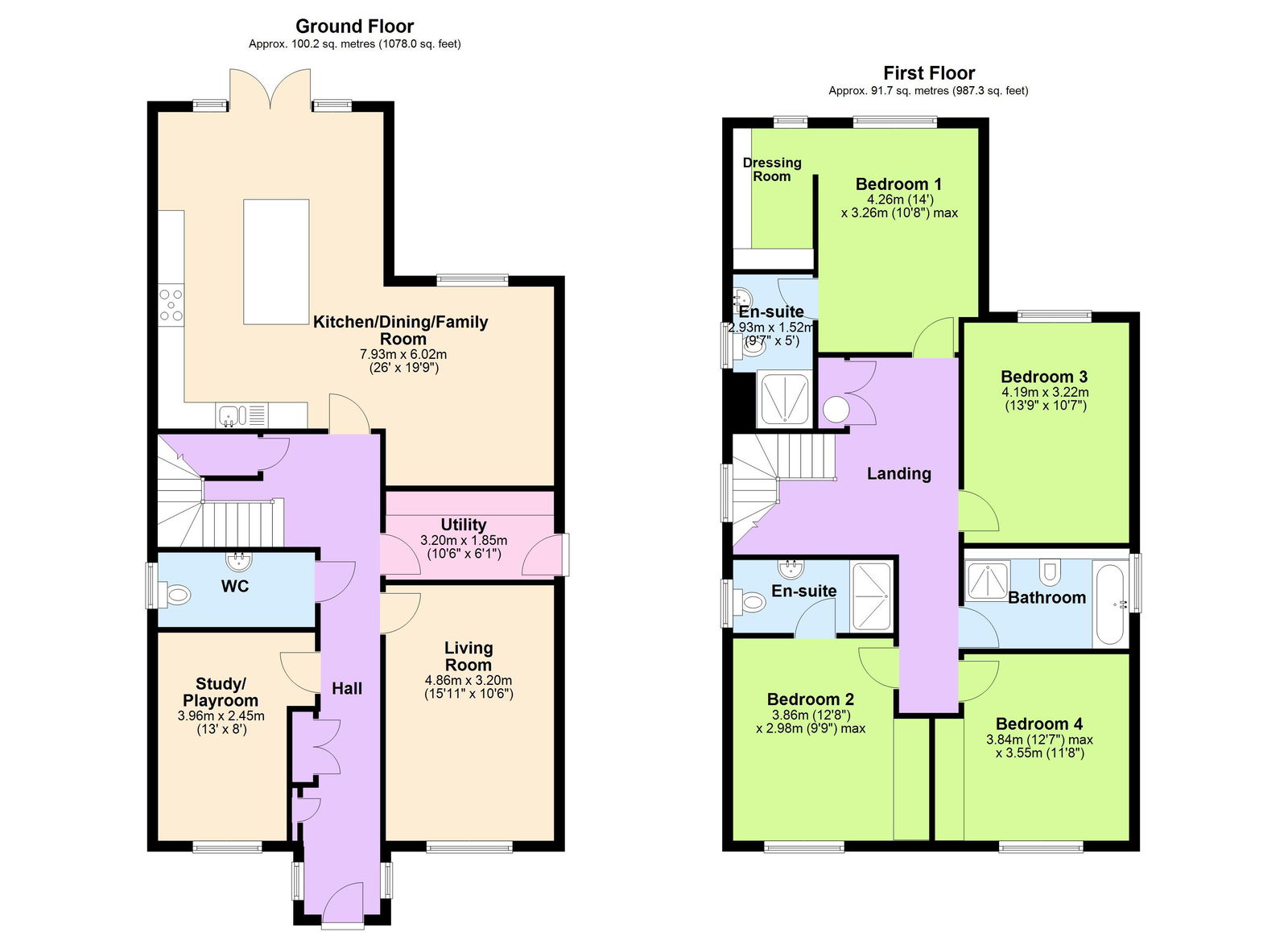 Floorplans For New Home Of Over 2,000sq.ft In The Heart Of Hawkhurst
