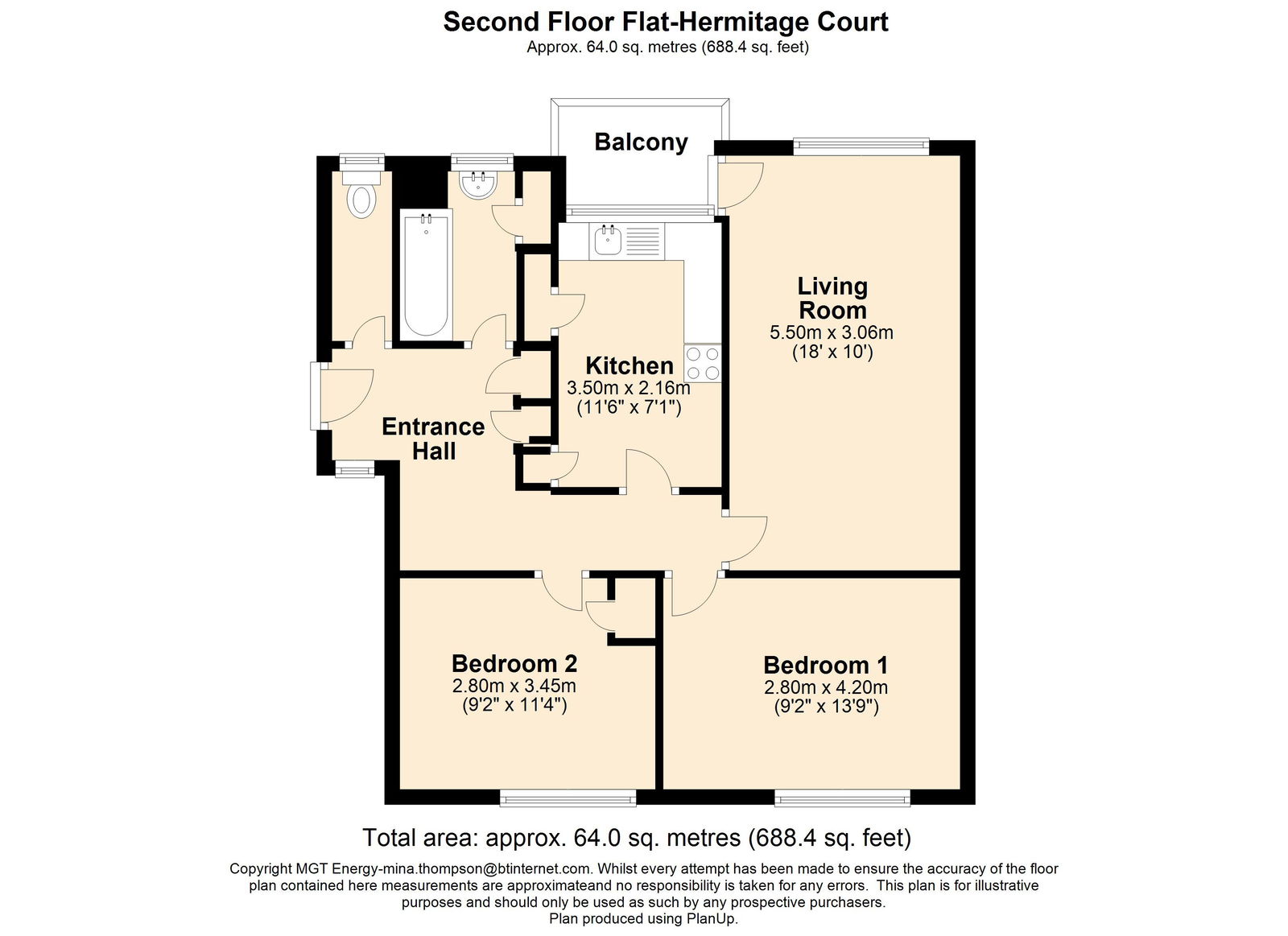 Floorplans For Hermitage Lane, London, NW2 2HB